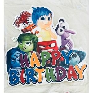 NEW Inside Out‎ Happy Birthday Cake Topper Decorations Party Supplies